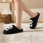BERANMEY Halloween Slippers for Women Perfect Soft Plush Comfy Warm Slip-On Cute Womens Slippers Indoor Fluffy House Slippers for Women and Men Non-slip Fuzzy Flat Slides - Image 32